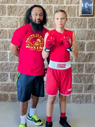 Boxing training drills at Bring It Back Boxing in Denver